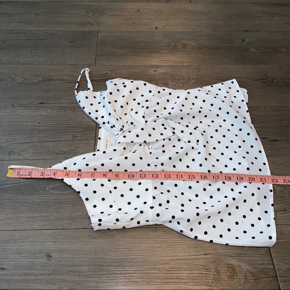 Black and white polka dot adjustable strap - Picture 9 of 10